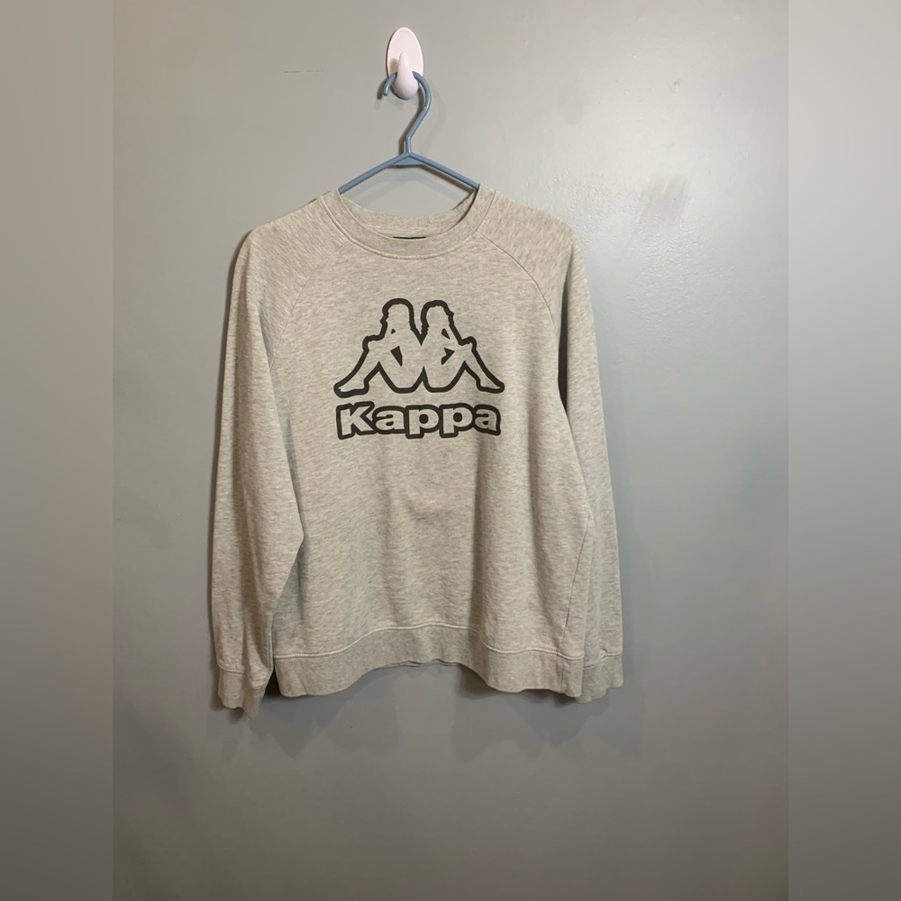 Kappa Gray Crewneck Sweater with Bold Logo